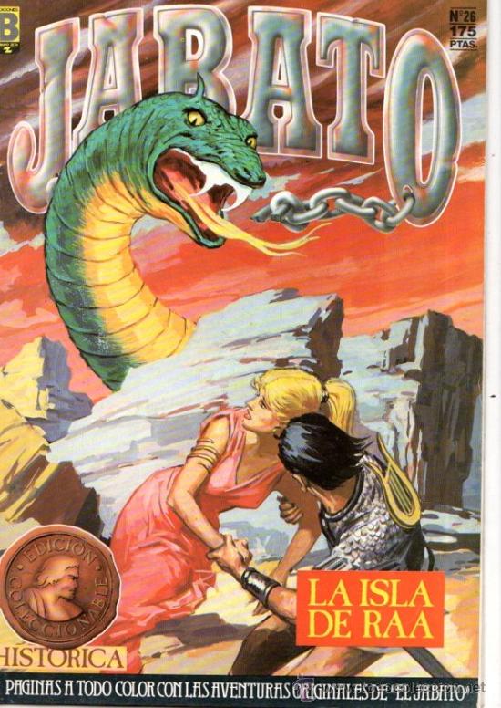 C&oacute;mics: JABATO. LA ISLA DE RAA. EDICIONES B. COLECCION SUPER AVENTURAS. 1987. - Foto 1