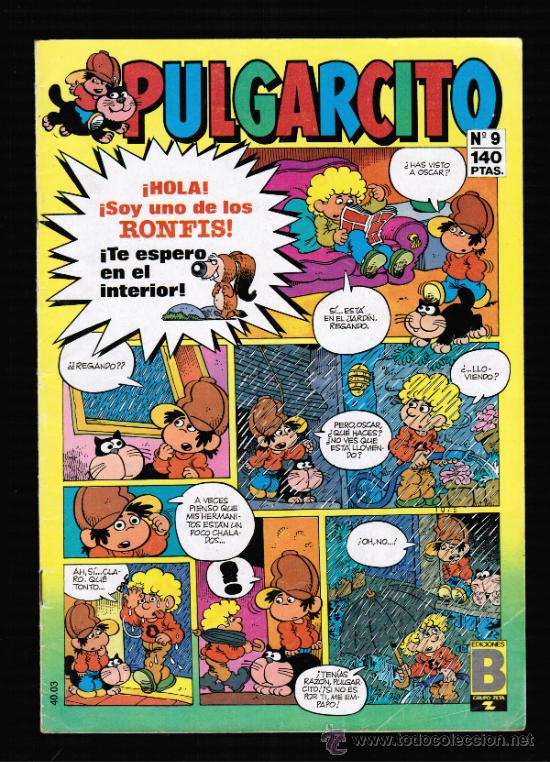 C&oacute;mics: PULGARCITO N&ordm; 9 - EDICIONES B 1987 - Foto 1