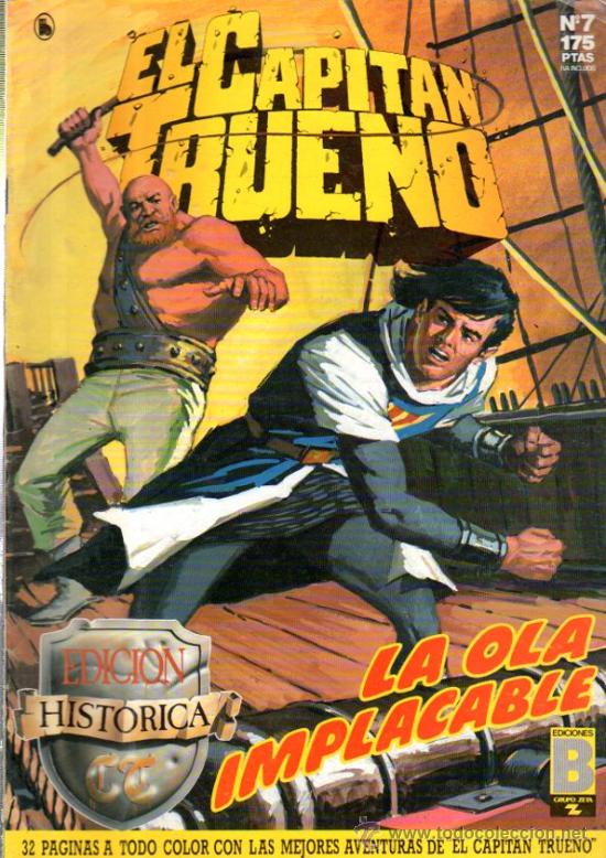 C&oacute;mics: TEBEO EL CAPIT&Aacute;N TRUENO, N&ordm; 7, EDICI&Oacute;N HIST&Oacute;RICA, LA OLA IMPLACABLE - Foto 1