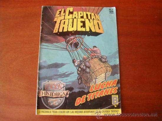 C&oacute;mics: EL CAPIT&Aacute;N TRUENO N&ordm; 23 EDICI&Oacute;N HIST&Oacute;RICA EDICIONES B. REF: (JC) - Foto 1