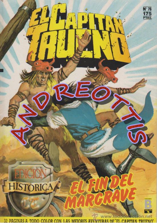 C&oacute;mics: EL CAPITAN TRUENO, Edici&oacute;n Hist&oacute;rica, Ediciones B, n&uacute;mero 76 - Foto 1