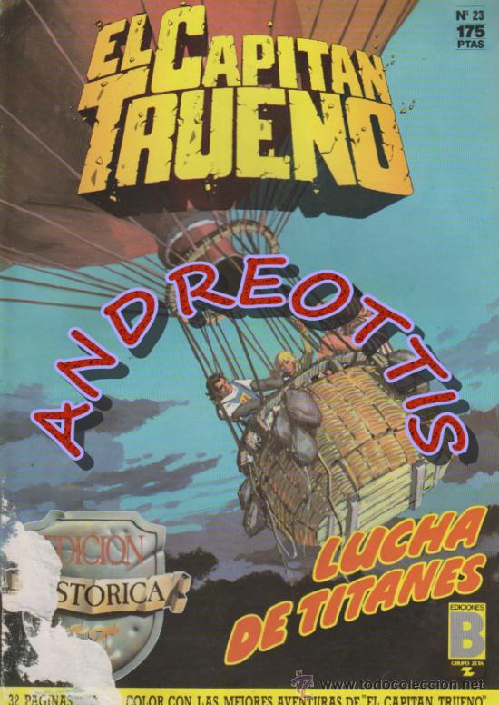 C&oacute;mics: EL CAPITAN TRUENO, Edici&oacute;n Hist&oacute;rica, Ediciones B, n&uacute;mero 23 - Foto 1