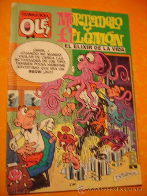 C&oacute;mics: OLE ! MORTADELO Y FILEMON . EL ELIXIR DE LA VIDA . 99 M.65 1&ordf; EDICION 1988 EDICIONES B . - Foto 1