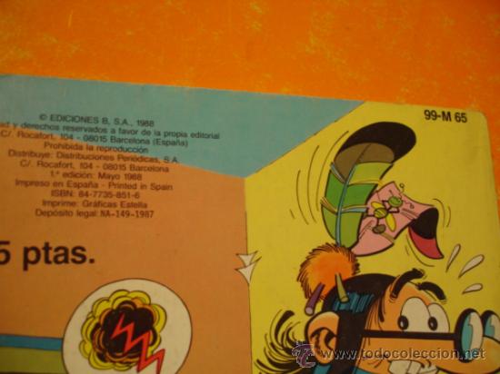 C&oacute;mics: OLE ! MORTADELO Y FILEMON . EL ELIXIR DE LA VIDA . 99 M.65 1&ordf; EDICION 1988 EDICIONES B . - Foto 2