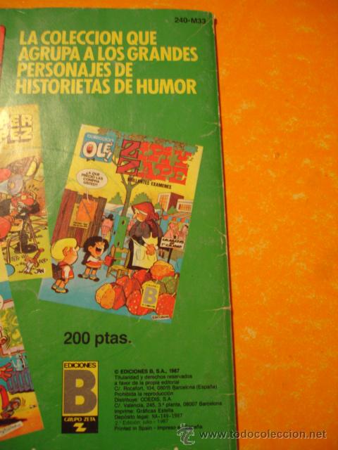 C&oacute;mics: OLE ! MORTADELO Y FILEMON 240 - M. 33 . 2&ordf; EDICION 1987 . EDICIONES B . - Foto 2