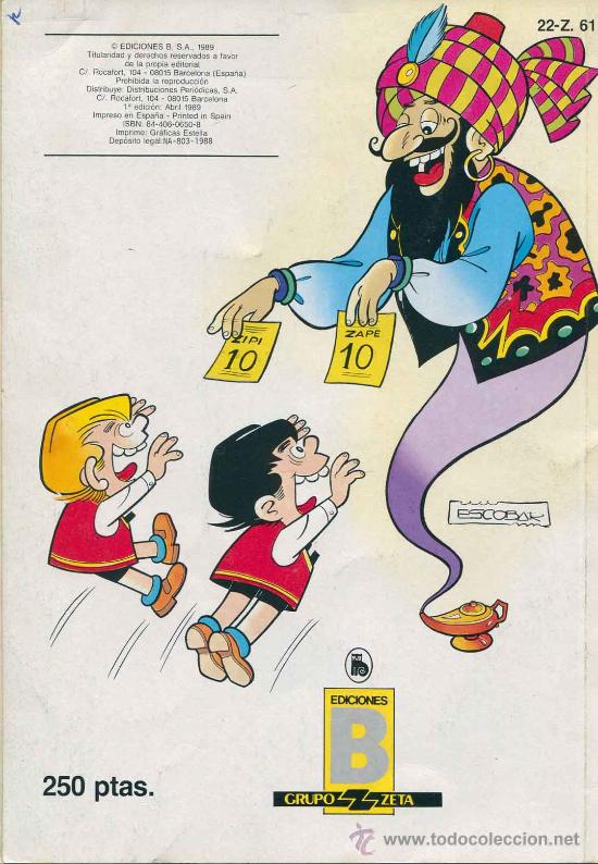 C&oacute;mics: comic - tbo - coleccion Ole - Zipi y Zape - Foto 2