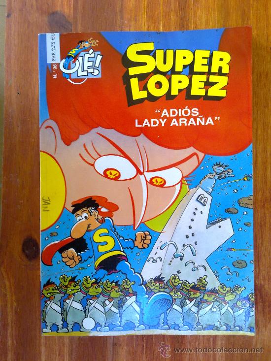 C&oacute;mics: adios lady ara&ntilde;a, super lopez n&ordm; 36, ole, 1&ordf; edicion 2000 ediciones b, - Foto 1