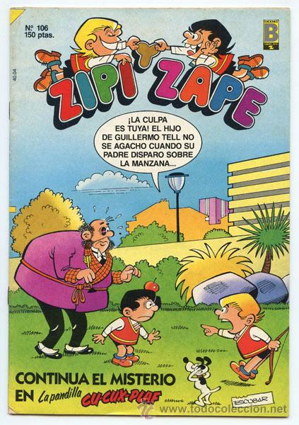 C&oacute;mics: ZIPI Y ZAPE - N&ordm; 106 - EDICIONES B - 1989 - Foto 1