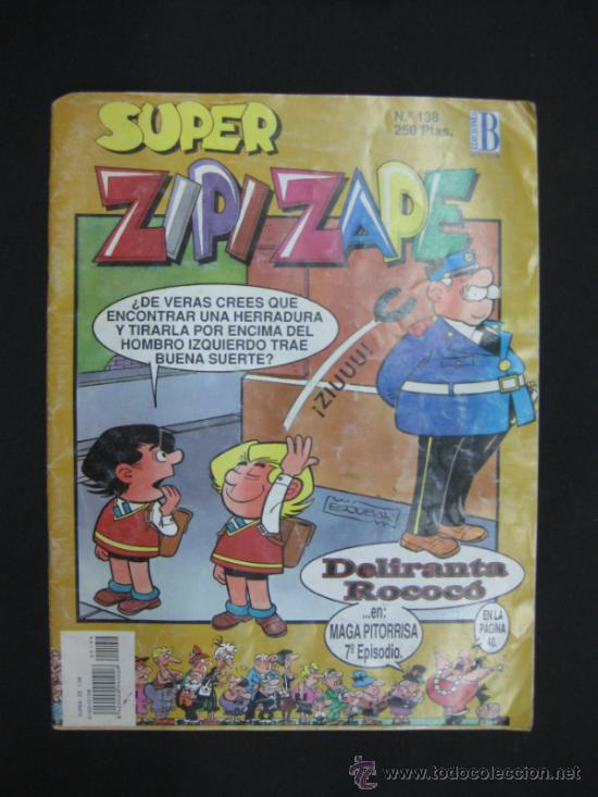 C&oacute;mics: SUPER ZIPI ZAPE. N&ordm; 138. EDICIONES B, 2-12-93. - Foto 1