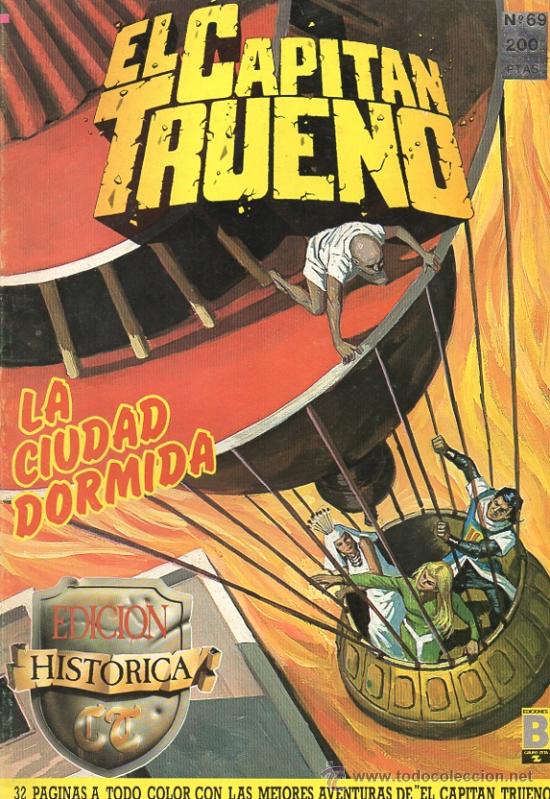 C&oacute;mics: EL CAPITAN TRUENO - LA CIUDAD DORMIDA - EDICIONES B - N&ordm; 69 - 1987 - Foto 1