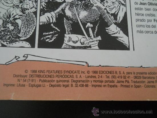 C&oacute;mics: EL PRINCIPE VALIENTE N&ordm; 54 - EDICIONES B - A&Ntilde;O 1988 - Foto 3