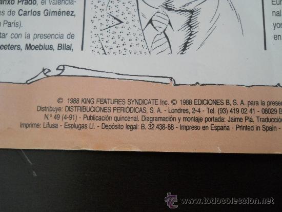 C&oacute;mics: EL PRINCIPE VALIENTE N&ordm; 49 - EDICIONES B - A&Ntilde;O 1988 - Foto 3
