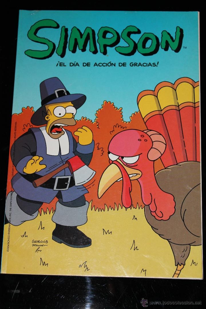 C&oacute;mics: Simpson Dia de Accion de Gracias Comics Bongo - Foto 1