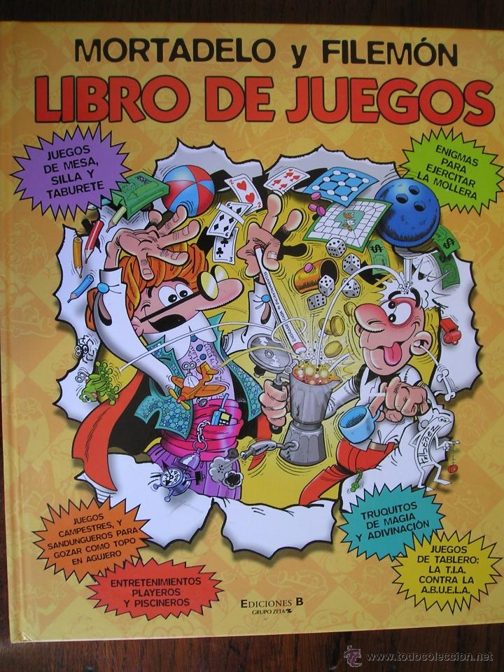 C&oacute;mics: LIBRO DE JUEGOS. MORTADELO Y FILEMON. EDICIONES B. 2004. TAPA DURA. - Foto 1
