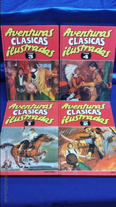 C&oacute;mics: AVENTURAS CL&Aacute;SICAS ILUSTRADAS - 4 TOMOS ( 1 - 2 - 3 - 4 ) - EDICIONES B - Foto 1