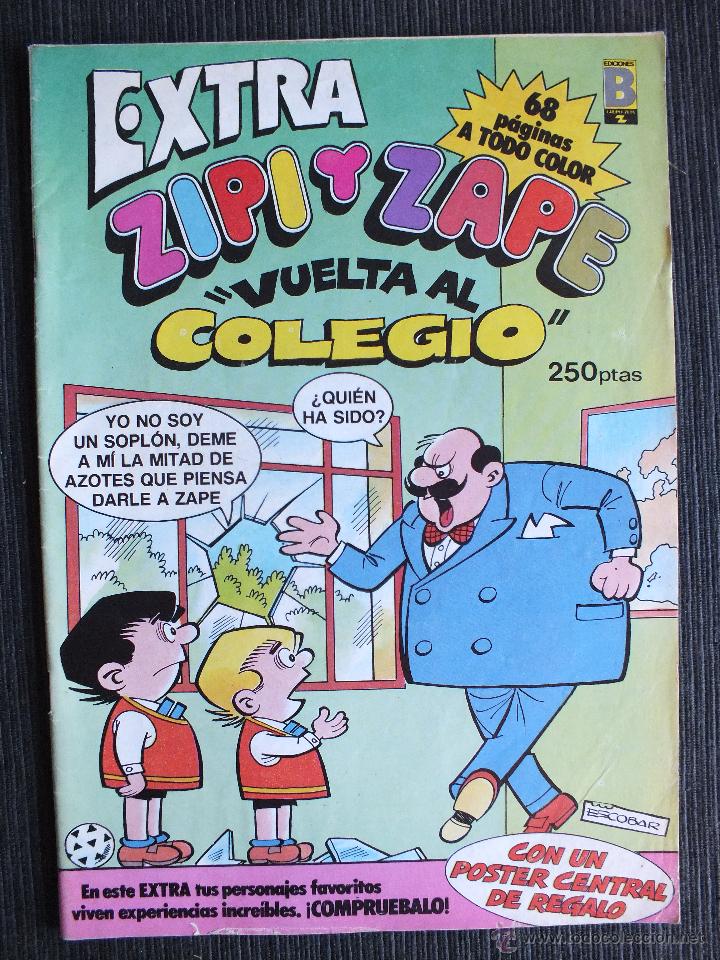 C&oacute;mics: ZIPI Y ZAPE EXTRA VUELTA AL COLEGIO INCLUYE POSTER CENTRAL EDICIONES B - Foto 1
