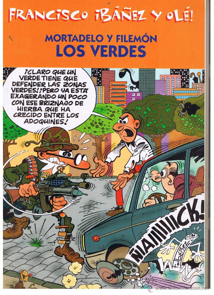 C&oacute;mics: FRANCISCO IBA&Ntilde;EZ Y OL&Eacute;!. MORTADELO Y FILEM&Oacute;N. LOS VERDES. EDICIONES B. 2001 (C/A40) - Foto 1