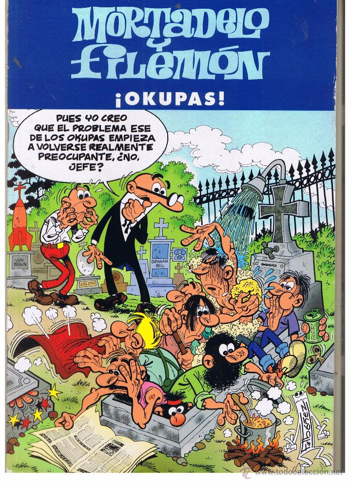 C&oacute;mics: MORTADELO Y FILEM&Oacute;N. &iexcl; OKUPAS !. EDICIONES B. 2003. (C/A39) - Foto 1