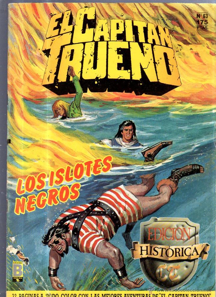 C&oacute;mics: EL CAPITAN TRUENO. EDICIONES B. N&ordm; 63. LOS ISLOTES NEGROS - Foto 1