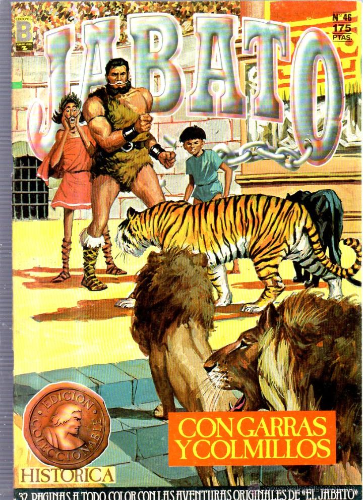 C&oacute;mics: TEBEO JABATO. EDICIONES B. N&ordm; 46. CON GARRAS Y COLMILLOS - Foto 1