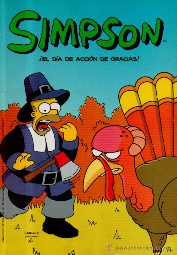 C&oacute;mics: C&Oacute;MIC SIMPSON &iexcl;EL D&Iacute;A DE ACCI&Oacute;N DE GRACIAS! THE SIMPSONS. C&Oacute;MICS BONGO GROUP. EDICIONES B, 2004 - Foto 1
