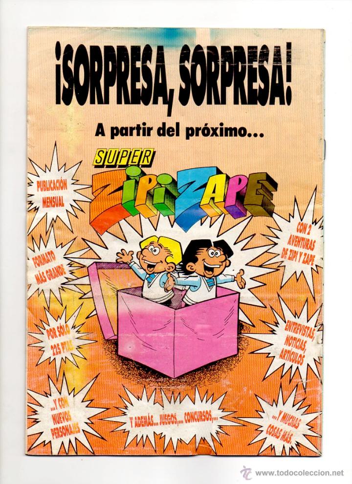 C&oacute;mics: ZIPI Y ZAPE N&ordm; 144 ** EDICIONES B ** 150 PTAS - Foto 2