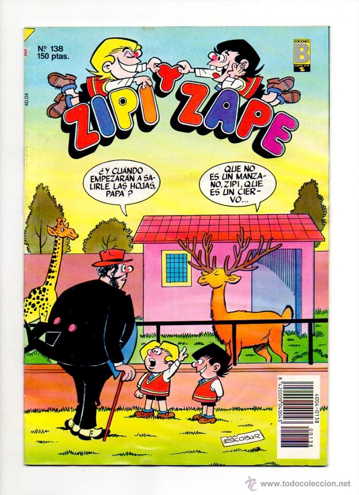 C&oacute;mics: ZIPI Y ZAPE N&ordm; 138 ** EDICIONES B ** 150 PTAS - Foto 1