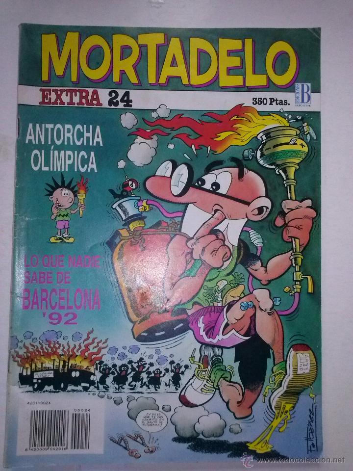 C&oacute;mics: MORTADELO EXTRA-EDICIONES B- N&ordm; 24 -ANTORCHA OL&Iacute;MPICA-1992-SCHMIDT-IB&Aacute;&Ntilde;EZ-N.ESTIVILL-BUENO-RARO-5096