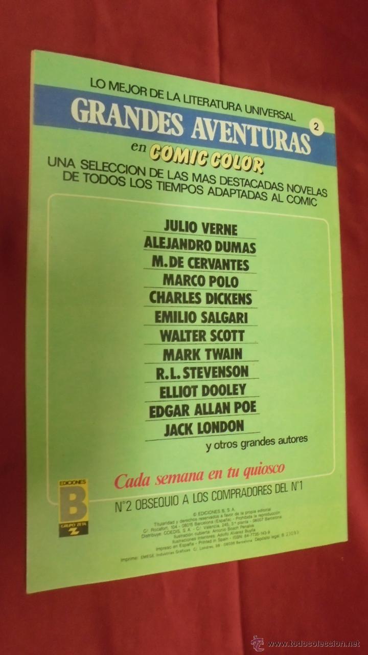 C&oacute;mics: GRANDES AVENTURAS. N&ordm; 2. LOS TRES MOSQUETEROS. EDICIONES B. - Foto 2