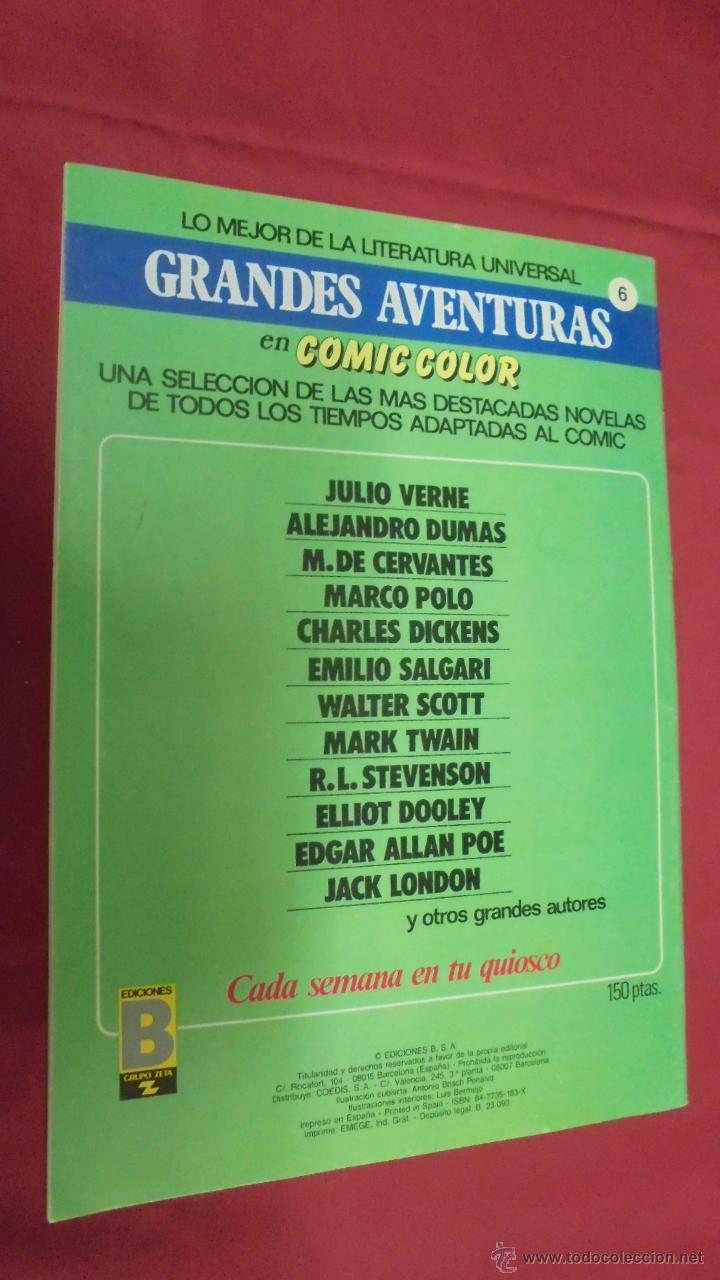 C&oacute;mics: GRANDES AVENTURAS. N&ordm; 6. EL LOBO DE MAR. EDICIONES B. - Foto 2