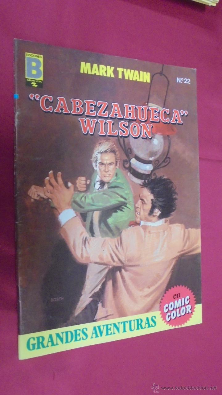 C&oacute;mics: GRANDES AVENTURAS. N&ordm; 22. CABEZAHUECA WILSON. EDICIONES B. - Foto 1