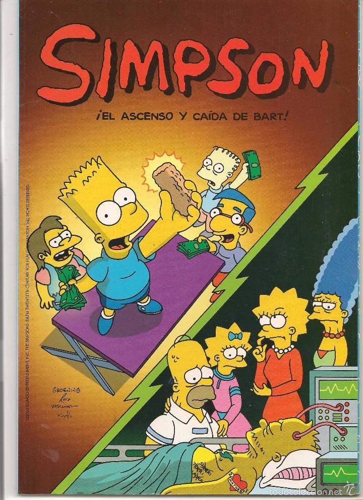 C&oacute;mics: SIMPSON . &iexcl; EL ASCENSO Y CAIDA DE BART !. EDICIONES B. 2004. (C/A48) - Foto 1
