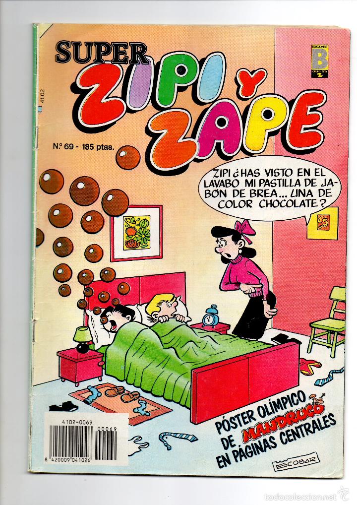 C&oacute;mics: SUPER ZIPI Y ZAPE N&ordm; 69 ** 185 PTAS ** EDICIONES B ** 1987 - 1990 ** - Foto 1
