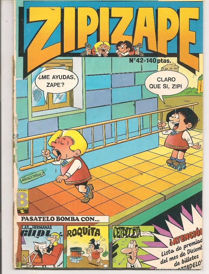 C&oacute;mics: ZIPI Y ZAPE. N&ordm; 42. EDICIONES B. 1987. (RF.MA) C/8 - Foto 1