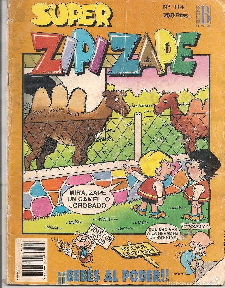 C&oacute;mics: ZIPI Y ZAPE.SUPER. N&ordm; 114. EDICIONES B. . (RF.MA) C/8 - Foto 1