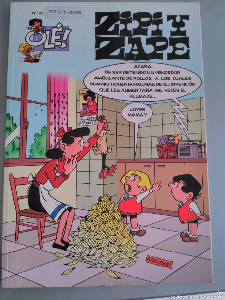 C&oacute;mics: ZIPI Y ZAPE N&Uacute;MERO 61 TAPA RELIEVE - Foto 1