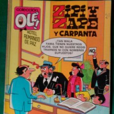 Cómics: ZIPI Y ZAPE Y CARPANTA Nº 231-Z8 - EDICIONES B 2ª EDICIÓN JUNIO 1987 - COLECCION OLÉ!. Lote 66772170