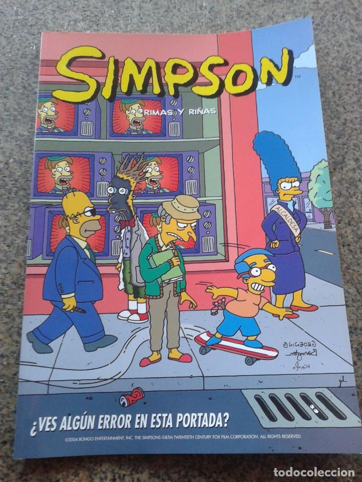 C&oacute;mics: SIMPSON -- RIMAS Y RINAS -- EDICIONES B - 2004 -- - Foto 1