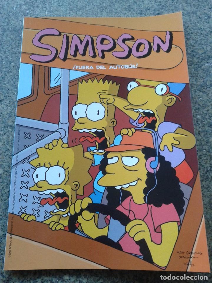 C&oacute;mics: SIMPSON -- FUERA DEL AUTOBUS -- EDICIONES B - 2004 -- - Foto 1