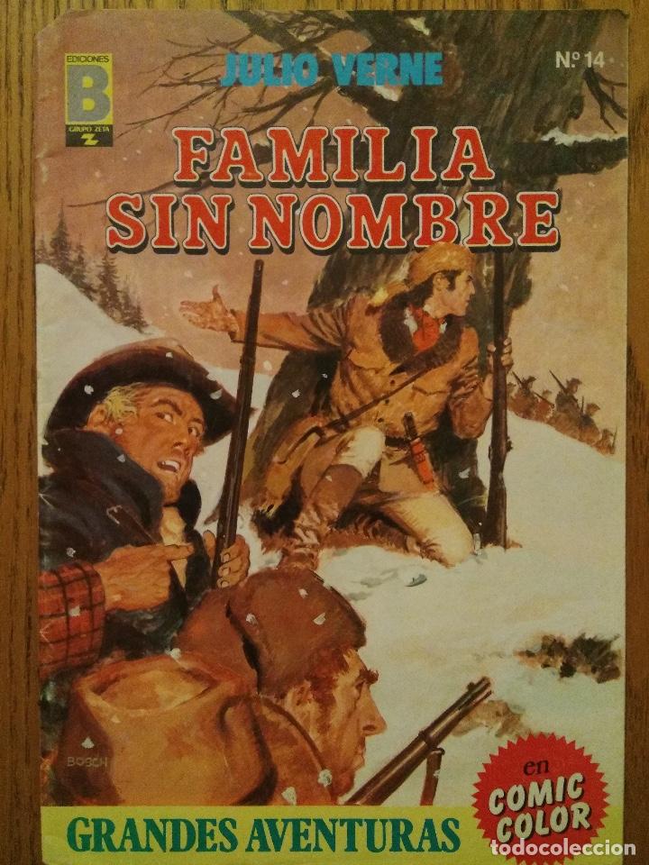 Fumetti: GRANDES AVENTURAS, n&ordm; 14 - Julio Verne - Familia sin nombre - Ediciones B, 1987