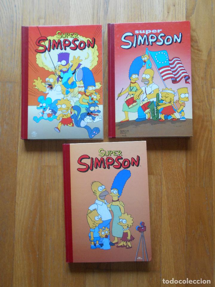 C&oacute;mics: LOTE 3 SUPER SIMPSON, Numeros 1,2,4 - Foto 1