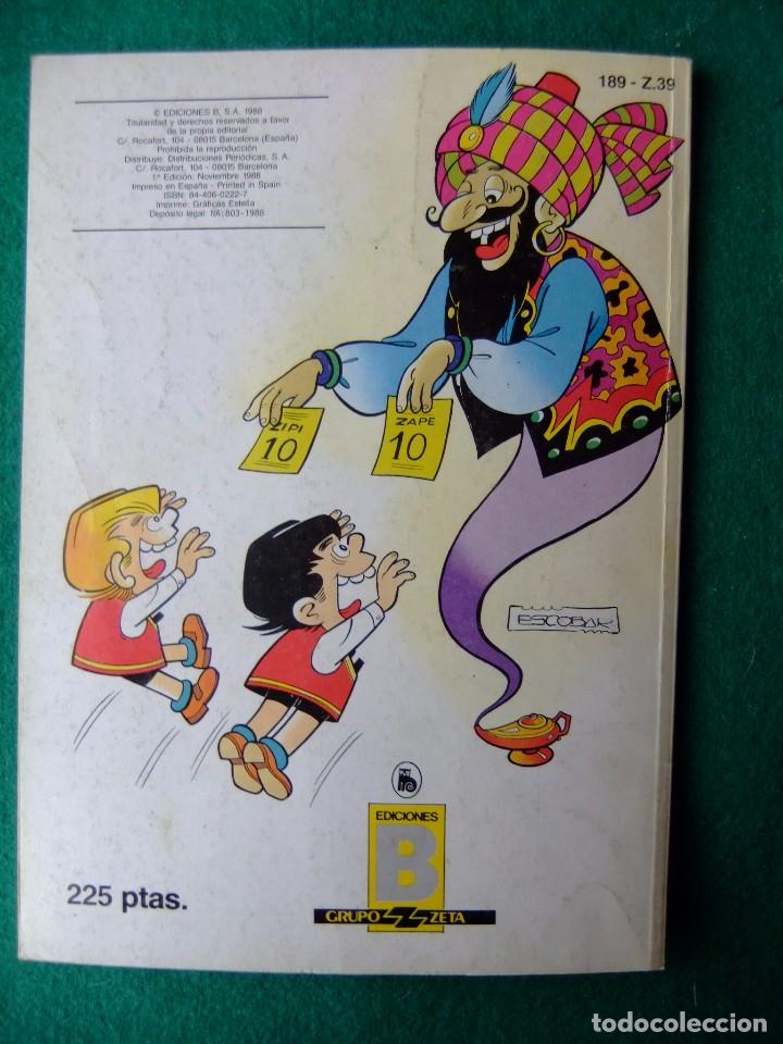 C&oacute;mics: COLECCION OLE N&ordm; 189-Z.39 ZIPI Y ZAPE 1&ordf; EDICION EDICIONES B - Foto 2