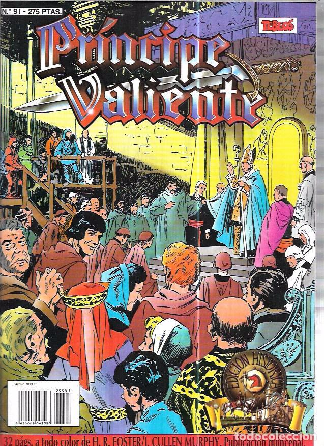 C&oacute;mics: PR&Iacute;NCIPE VALIENTE. N&ordm;91. EDICIONES B. A&Ntilde;O 1988. - Foto 1
