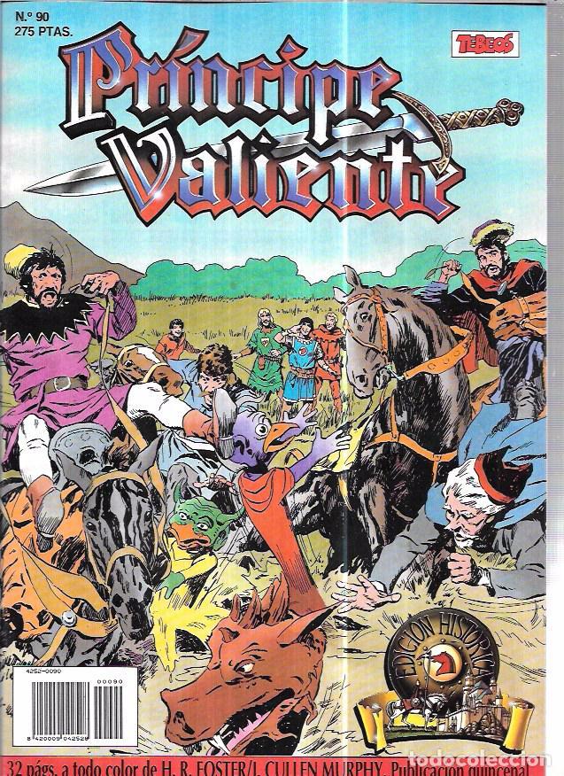 C&oacute;mics: PR&Iacute;NCIPE VALIENTE. N&ordm;90. EDICIONES B. A&Ntilde;O 1988. - Foto 1