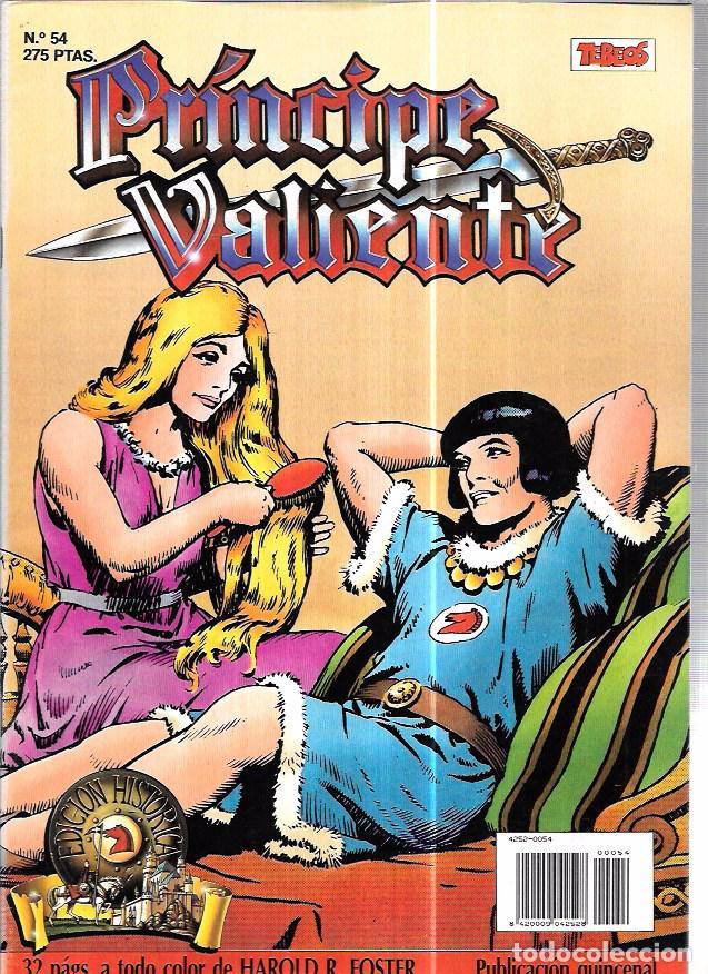 C&oacute;mics: PR&Iacute;NCIPE VALIENTE. N&ordm;54. EDICIONES B. A&Ntilde;O 1988. - Foto 1
