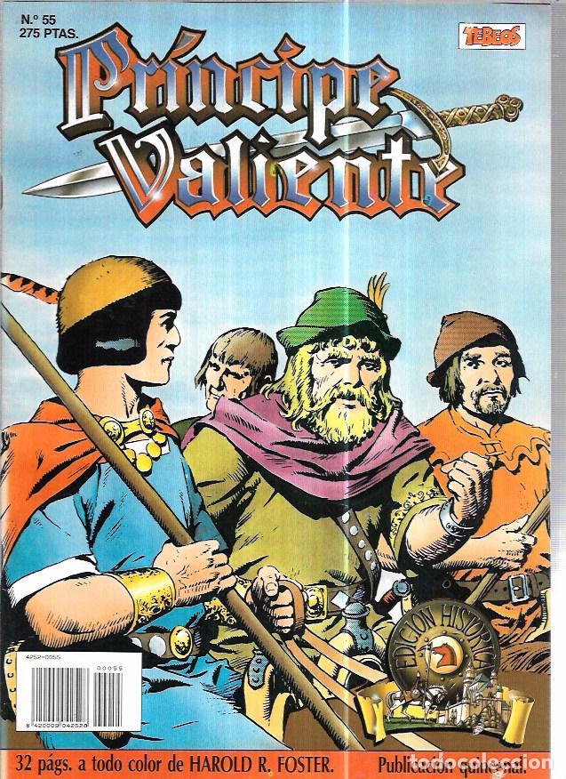 C&oacute;mics: PR&Iacute;NCIPE VALIENTE. N&ordm;55. EDICIONES B. A&Ntilde;O 1988. - Foto 1
