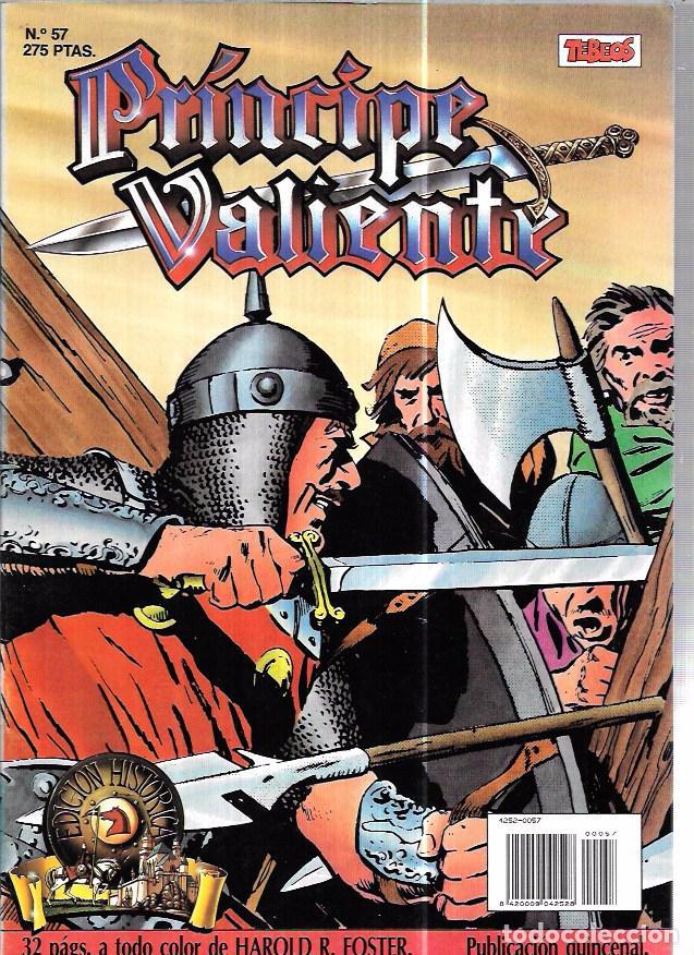C&oacute;mics: PR&Iacute;NCIPE VALIENTE. N&ordm;57. EDICIONES B. A&Ntilde;O 1988. - Foto 1