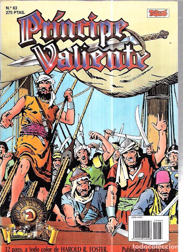 C&oacute;mics: PR&Iacute;NCIPE VALIENTE. N&ordm;63. EDICIONES B. A&Ntilde;O 1988. - Foto 1