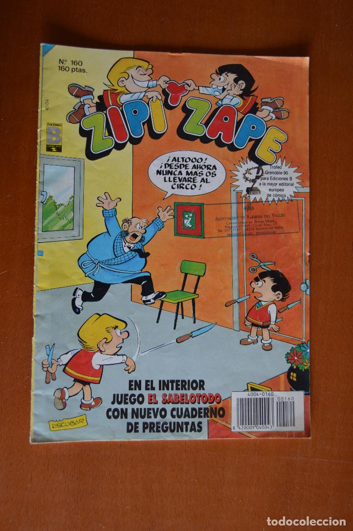 C&oacute;mics: ZIPI Y ZAPE N&ordm; 160 ** 09-1990 ** EDICIONES B ** 160 pts - Foto 1