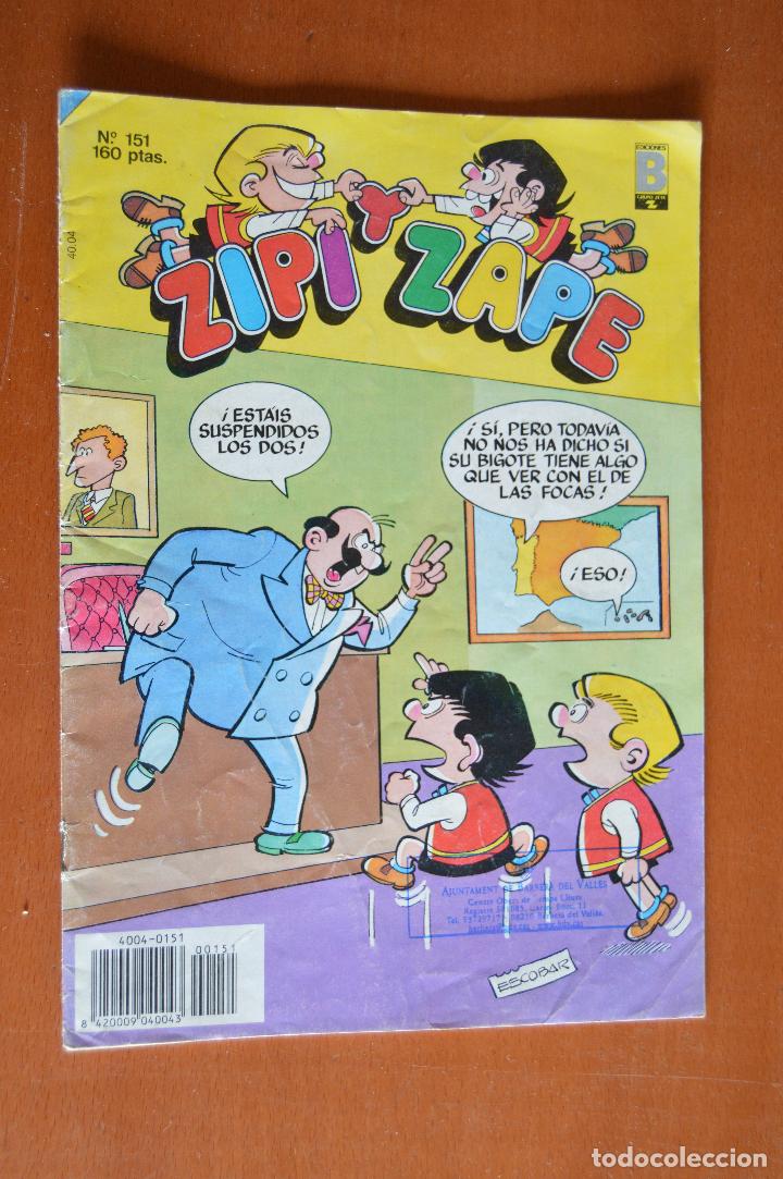 C&oacute;mics: ZIPI Y ZAPE N&ordm; 151 ** 05-1990 ** EDICIONES B ** 160 pts - Foto 1